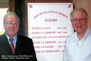 Sign at Entrance to Kirkee Church