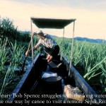 Bob Spence negotiating the Sepik