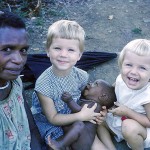 The Farr children, Margie & Susie at Kalabu