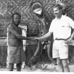 Fred greeting a “Big Man” of Kalabu Village 1964