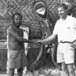 Fred greeting a “Big Man” of Kalabu Village 1964